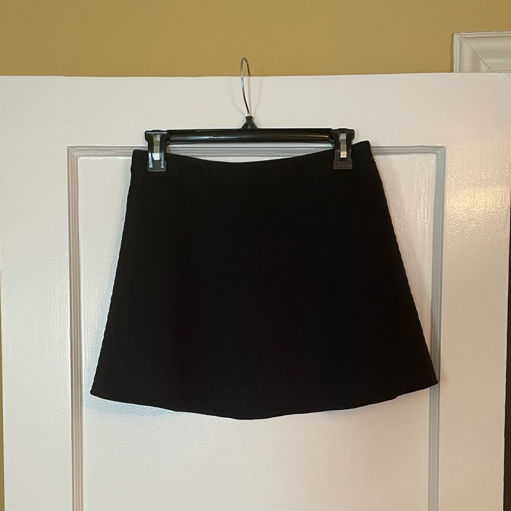 Black aline quilted skirt